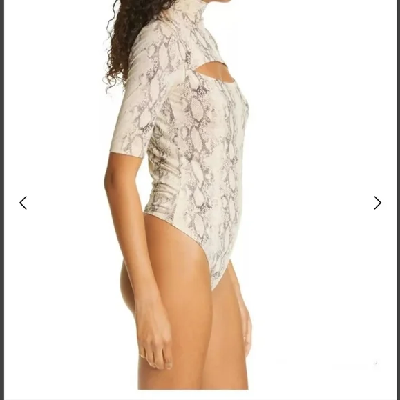 JONATHAN SIMKHAI  Haze Snake Print   Bodysuit Size XS NWOT - Picture 7 of 8